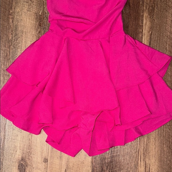 Adorable Pink Women's Jumpsuit Skorts - Picture 4 of 8